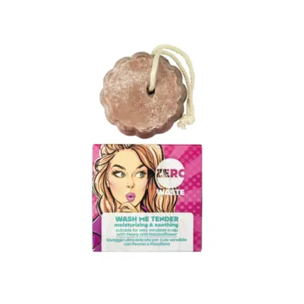 BioGentleaf Zero Waste Wash Me Tender Pastilla De Champú Sin Sulfatos 60gr